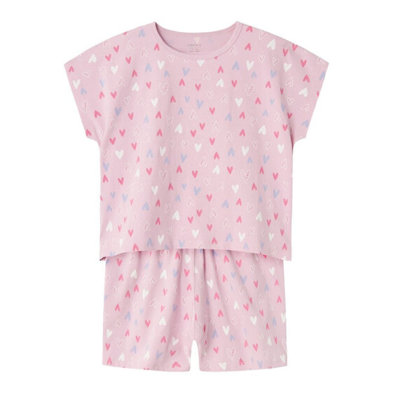 NAME IT Cap Pink Hearts Pyjama