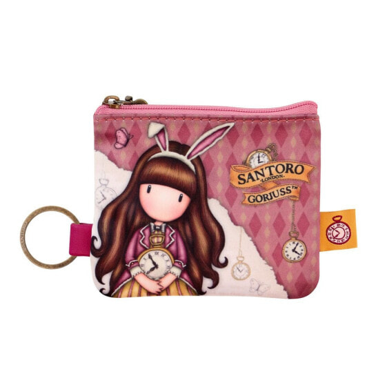 SANTORO LONDON Zip Purse Gorjuss Just One Second Key Ring