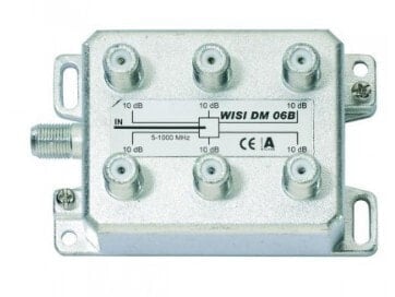WISI DM 06 B - Kabelsplitter - 5 - 1000 MHz - Silber - F - 115 mm - 42 mm