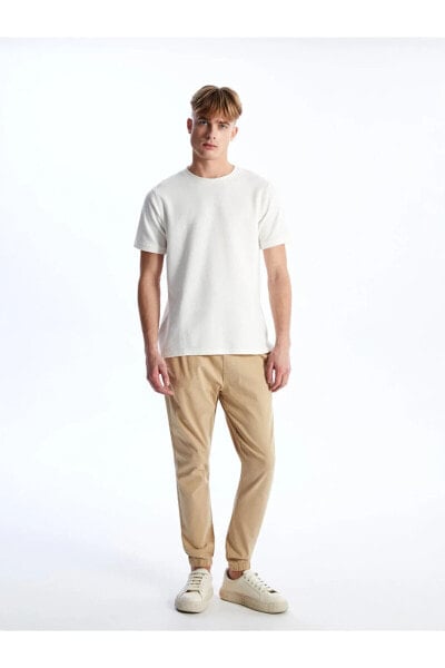 Slim Fit Gabardin Erkek Jogger Pantolon