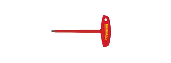 Wiha VDE T-handle hex screwdriver. - T-handle hex key - Metric - 1 pc(s) - Chromium-vanadium steel - 5 mm - 68 g