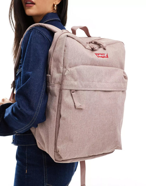 Levi's L-pack standard backpack with logo in pink