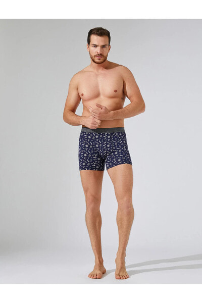 Pamuklu 3'lü Set Basic Boxer