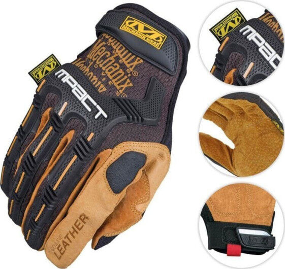 Mechanix Wear Mechanix Wear Rękawice M-Pact Leather Czarne-Coyote XL