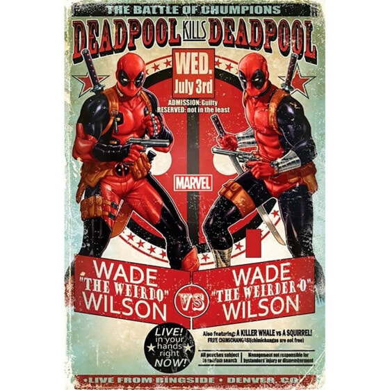 Постер Marvel Deadpool (Уэйд против Уэйда)