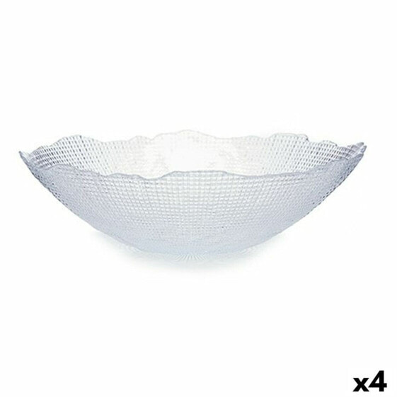 Посуда для сервировки стола Vivalto Блюдо Infinity Прозрачный Стеклянный 31 x 8,3 x 31 см (4 шт)