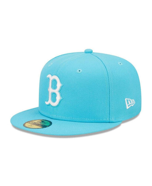 Men's Blue Boston Red Sox Vice Highlighter Logo 59FIFTY Fitted Hat