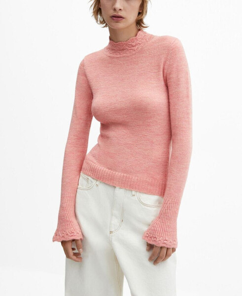 Women's Knitted Cropped Sweater