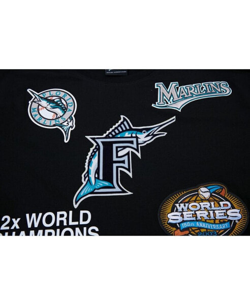 Men's Black Florida Marlins Championship T-shirt