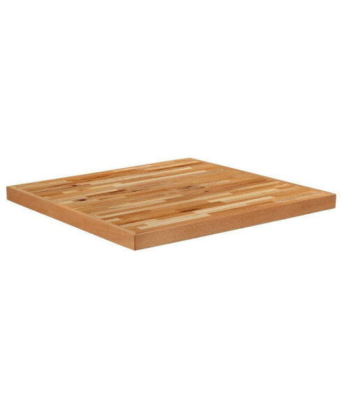 Square Butcher Block Style Table Top - Restaurant Table Top