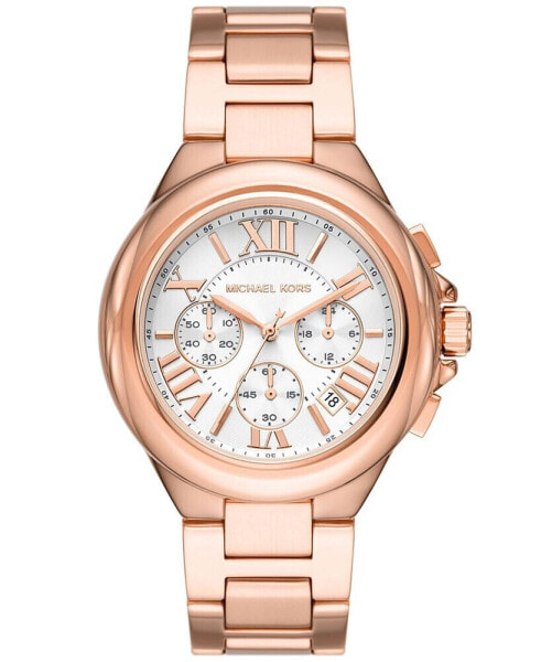 Women's Camille Chronograph Rose Gold-Tone Stainless Steel Bracelet Watch 43mm