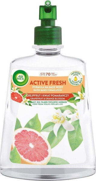 Air Wick Active Fresh wkład do automatycznego odświeżacza powietrza Grejpfrut i Kwiat Pomarańczy 228ml