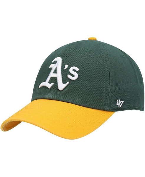 Men's Green, Gold Oakland Athletics Clean Up Adjustable Hat