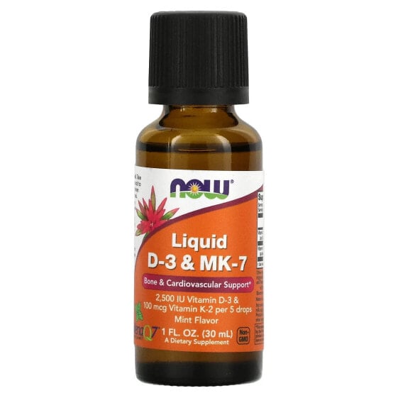 Liquid D-3 & MK-7, Mint, 1 fl oz (30 ml)