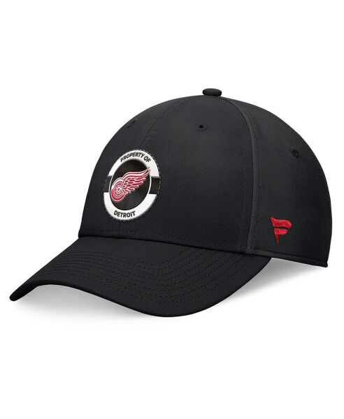 Men's Black Detroit Red Wings Authentic Pro Training Camp Flex Hat