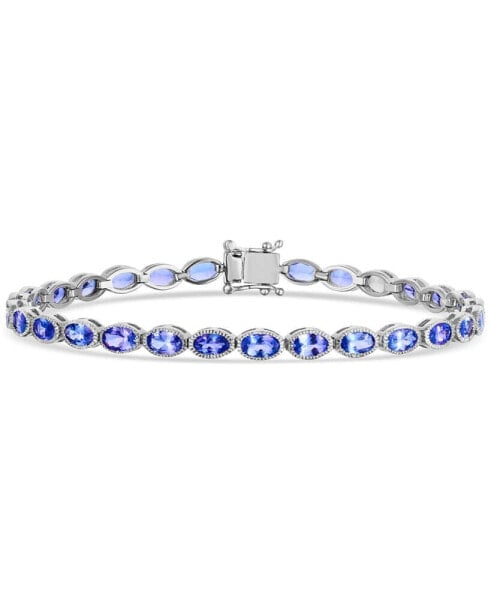 Tanzanite Tennis Bracelet (6 ct. t.w.) in Sterling Silver