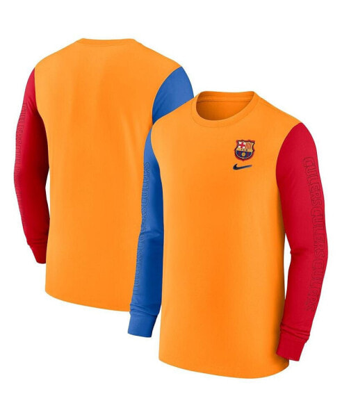 Men's Orange Barcelona Ignite Long Sleeve T-shirt