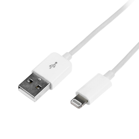 LogiLink 1m - Lightning - USB - 1 m - Lightning - USB A - White - 1 pc(s)
