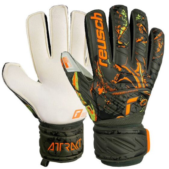 Вратарские перчатки Reusch Attrakt Grip Finger Support M 53 70 010 5556