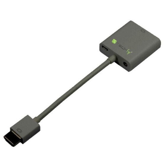 Переходник Techly HDMI-VGA+3.5mm+Micro USB черного цвета 0.15 м - 1920 x 1080 пикселей 1.65 Gbit/s