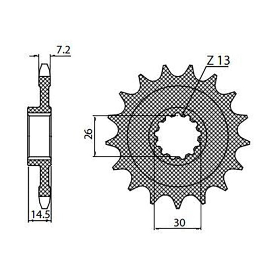 SUNSTAR SPROCKETS 525 Pitch 43217 Steel Front Sprocket