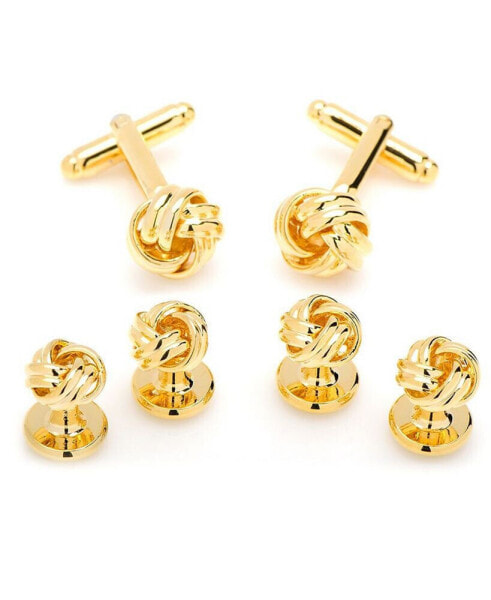 Men's Knot Cufflink and Stud Set