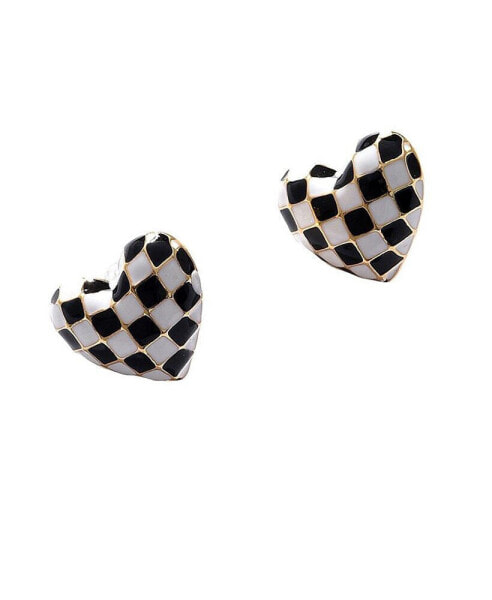 Women's Heart Stud Earrings