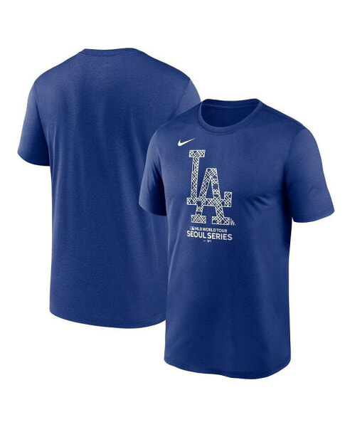 Men's Royal Los Angeles Dodgers 2024 MLB World Tour Seoul Series Legend Performance T-shirt