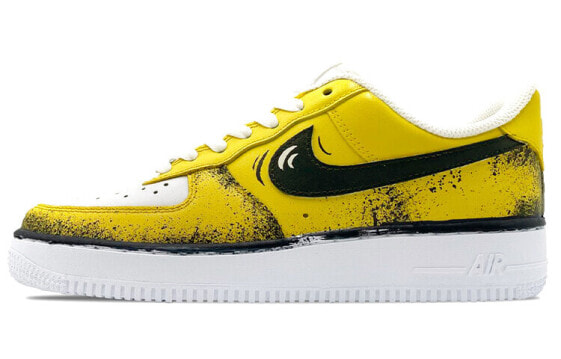 Nike Air Force 1 Low Black-Yellow 315122-111 Sneakers