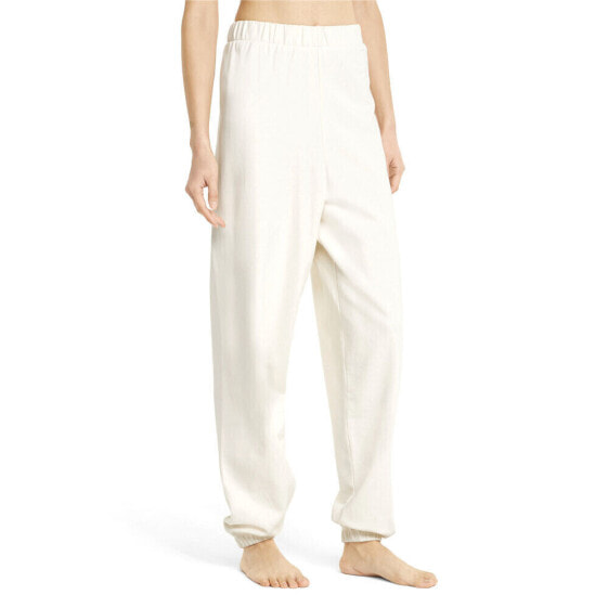 Puma Exhale Relaxed Joggers Womens White Casual Athletic Bottoms 521471-65