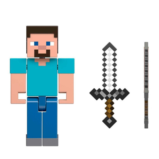 Фигурка Minecraft Steve With Sword Figure фигурка из серии Core Series (Основная серия).
