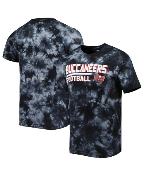 Men's Black Tampa Bay Buccaneers Recovery Tie-Dye T-shirt