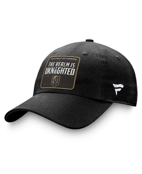 Men's Black Vegas Golden Knights 2023 Stanley Cup Champions Core Patch Unstructured Adjustable Hat