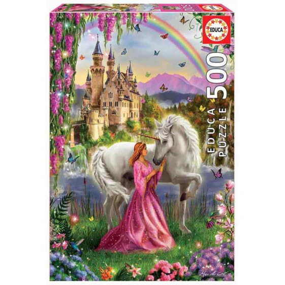 EDUCA BORRAS 500 Pieces Fairy And Unicorn Puzzle