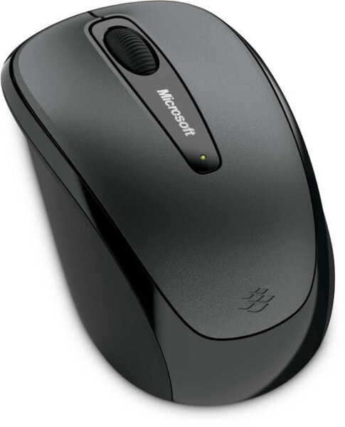 Microsoft Wireless Mobile Mouse 3500 - BlueTrack - RF Wireless - Black - Grey