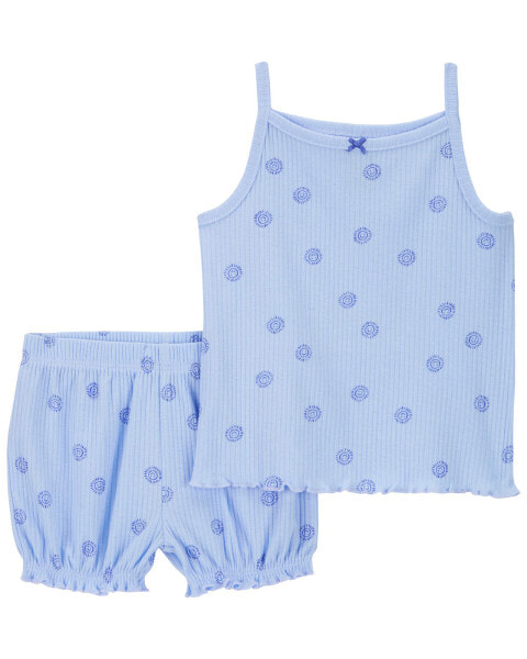 Baby 2-Piece Ribbed Outfit Set 6M