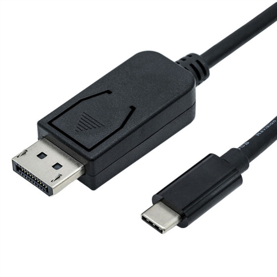 Разъем DisplayPort - USB Type-C ROLINE 2 м - 3840 x 2160 пикселей - мужской - мужской