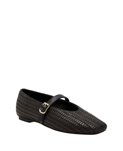 Women's The Evie Mary Jane Woven Flats