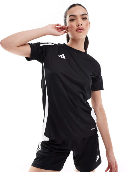 adidas Football – Tiro 24 – T-Shirt in Schwarz