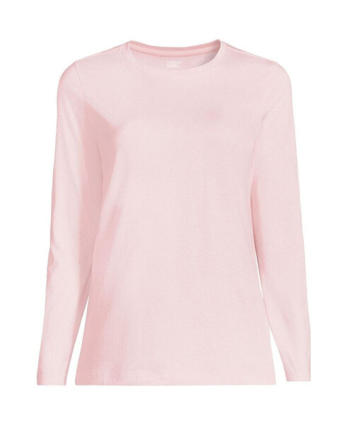 Women's Relaxed Supima Cotton Long Sleeve Crew Neck T-Shirt