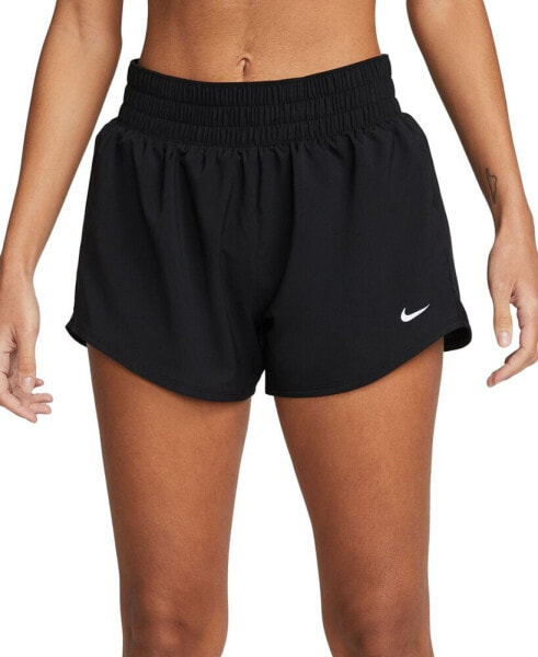 Women's One Dri-FIT Mid-Rise Brief-Lined Shorts