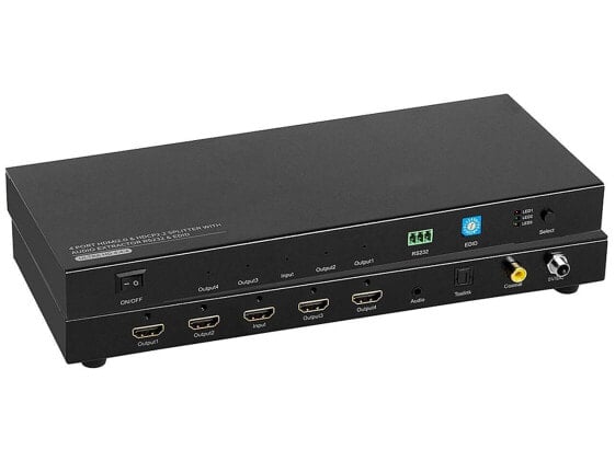 BYTECC HM2-SP104EA HDMI 2.0 & HDCP 2.2, 1x4 HDMI Splitters with EDID & RS232 and