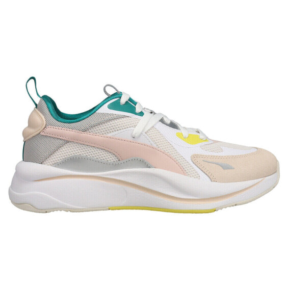 Puma RsCurve Ocean Queen Lace Up Womens Blue, Grey, Pink, White Sneakers Casual