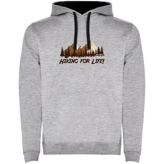 KRUSKIS Hiking For Life Two-Colour hoodie