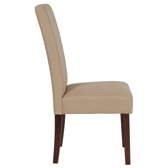 Greenwich Series Beige Fabric Parsons Chair