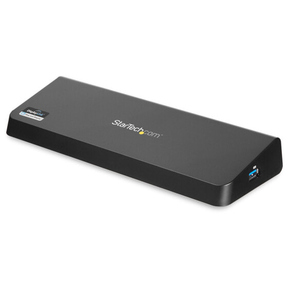 StarTech.com USB 3.0 Docking Station Dual Monitor with HDMI & 4K DisplayPort - USB 3.0 to 4x USB-A - Ethernet - HDMI and DP - USB Type A Universal Laptop Docking Station for Mac & Windows - Wired - USB 3.2 Gen 1 (3.1 Gen 1) Type-B - 3.5 mm - USB Type-A - 10,100,1000 M