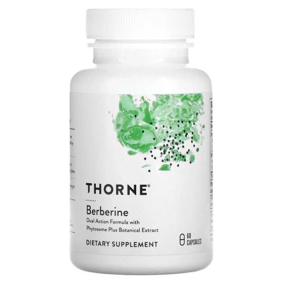 Травы и натуральные средства Thorne Berberine, 1,000 мг, 60 капсул (500 мг на капсулу)