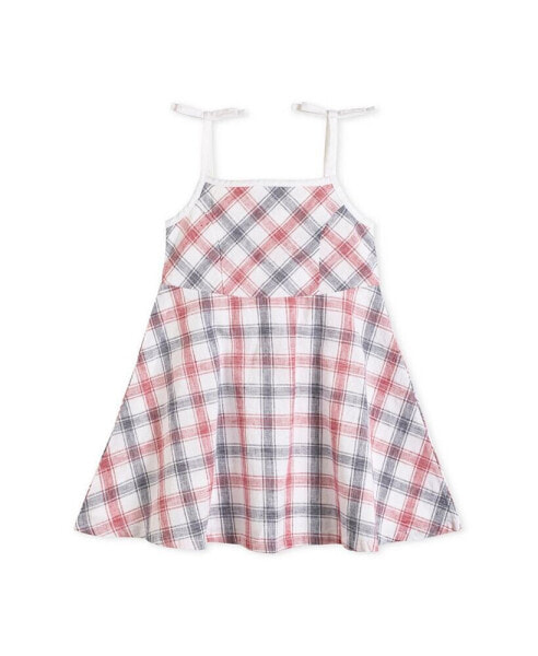 Big Girls Sleeveless Bow Shoulder Simple Sundress