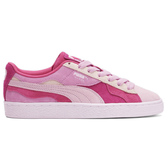 Puma Suede Camowave Lace Up Womens Pink Sneakers Casual Shoes 39340004