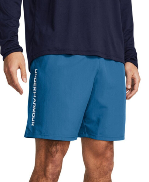 Men's Moisture-Wicking Logo-Print 8-1/4" Tech Shorts